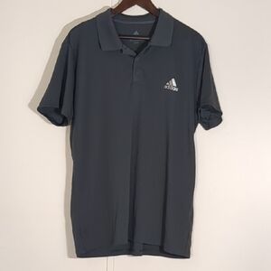Adidas Men's Climatelite Charcoal Polo Shirt